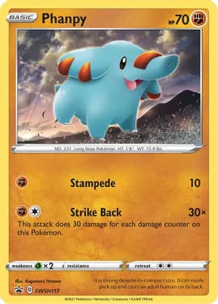 Phanpy - SWSH117 — SWSH: Sword & Shield Promo Cards