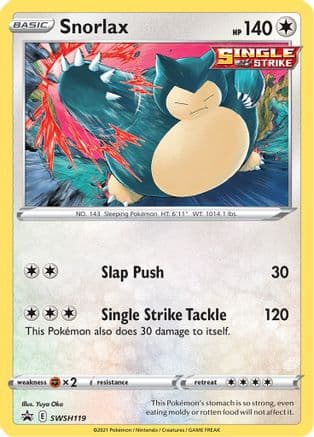 Snorlax - SWSH119 — SWSH: Sword & Shield Promo Cards Pokémon TCG card by Ito Tsuchiya