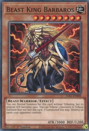 Beast King Barbaros — Egyptian God Deck: Slifer the Sky Dragon Yu-Gi-Oh! card by Studio Dice