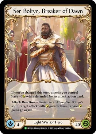Ser Boltyn, Breaker of Dawn - HER039 — Flesh and Blood: Promo Cards