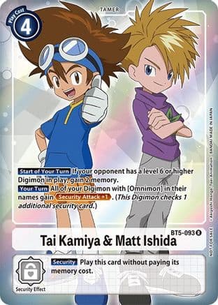 Tai Kamiya & Matt Ishida (Box Topper) — Battle of Omni