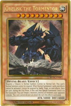 Obelisk the Tormentor (Blu-Ray DVD Promo) — Yu-Gi-Oh! card