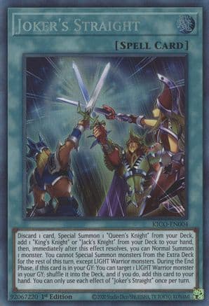Joker's Straight (CR) — King's Court Yu-Gi-Oh! card by Studio Dice/SHUEISHA, TV TOKYO, KONAMI