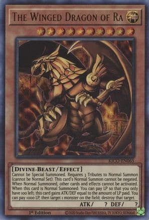 The Winged Dragon of Ra (Ultra Pharaoh's Rare) — King's Court Yu-Gi-Oh! card by Studio Dice/SHUEISHA, TV TOKYO, KONAMI