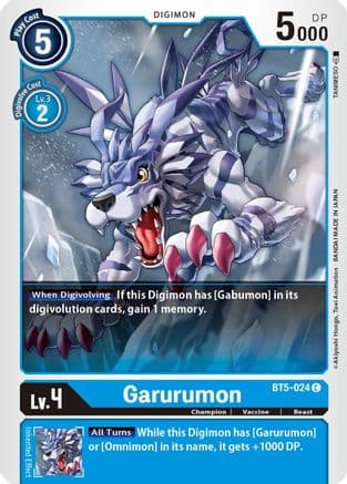 Garurumon — Battle of Omni