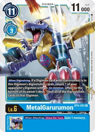 MetalGarurumon - BT5-031 — Battle of Omni