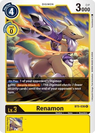 Renamon (2022 Championship Finals Digimon Tamers Pack) — Battle of Omni