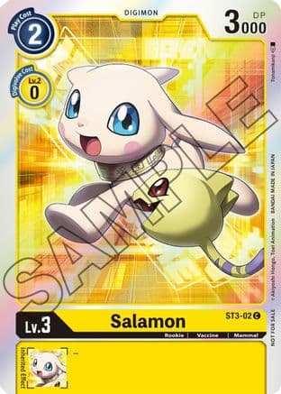 Salamon - ST3-02 (Event Pack 1) — Starter Deck 03: Heaven's Yellow Digimon Card Game card by Tonamikanji