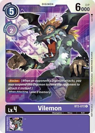 Vilemon - BT2-072 (Event Pack 1) — Release Special Booster 1.0