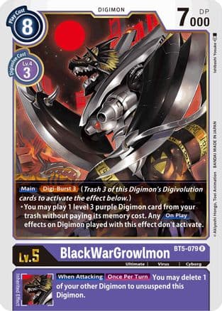 BlackWarGrowlmon — Battle of Omni Digimon Card Game card by Ishibashi Yosuke