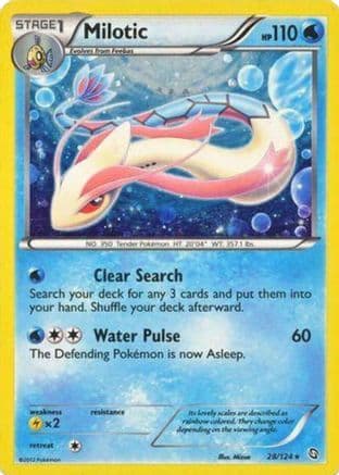 Milotic - 28/124 (Cosmos Holo) — Blister Exclusives Pokémon TCG card by Mizue