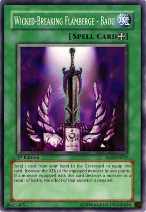 Wicked-Breaking Flamberge - Baou — Structure Deck: Warrior's Triumph Yu-Gi-Oh! card by KAZUKI TAKAHASHI