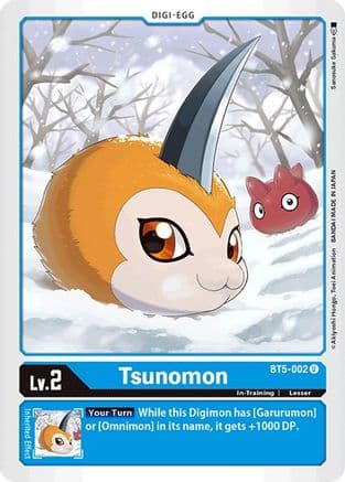 Tsunomon — Battle of Omni Digimon Card Game card by Sanosuke Sakuma