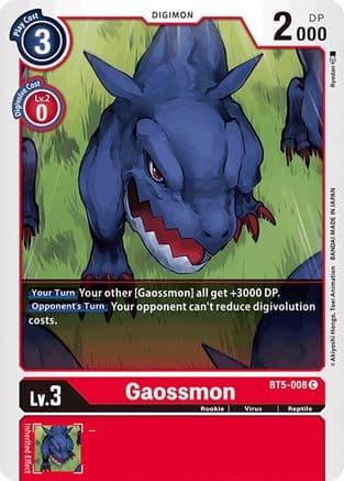 Gaossmon — Battle of Omni Digimon Card Game card by Ryodan