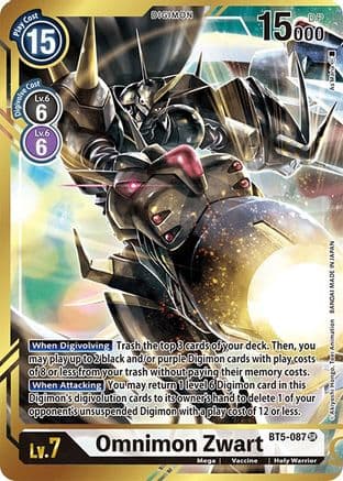 Omnimon Zwart (Alternate Art - As'Maria) — Battle of Omni