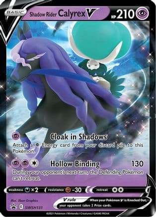 Shadow Rider Calyrex V - SWSH131 — SWSH: Sword & Shield Promo Cards Pokémon TCG card by 5ban Graphics