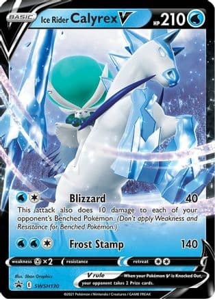 Ice Rider Calyrex V - SWSH130 — SWSH: Sword & Shield Promo Cards