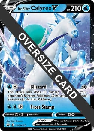 Ice Rider Calyrex V - SWSH130 — Jumbo Cards Pokémon TCG card by 5ban Graphics