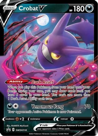 Crobat V - SWSH110 — SWSH: Sword & Shield Promo Cards Pokémon TCG card by Unknown