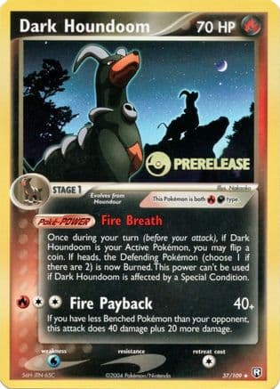Dark Houndoom - 37/109 (Prerelease) — Nintendo Promos