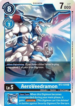 AeroVeedramon - BT2-028 (Battle of Omni Pre-Release) — Release Special Booster 1.0