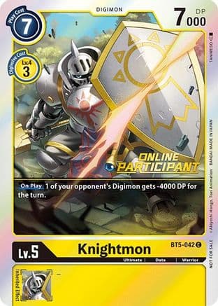Knightmon - BT5-042 (2021 Championship Online Regional) [Online Participant] — Battle of Omni