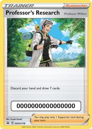 Professor's Research - SWSH178 (with Pokemon Go Code) — SWSH: Sword & Shield Promo Cards Pokémon TCG card by Yusuke Kozaki