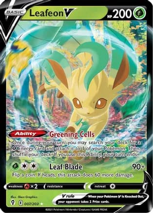 Leafeon V — SWSH07: Evolving Skies