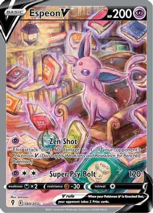 Espeon V (Alternate Full Art) — SWSH07: Evolving Skies