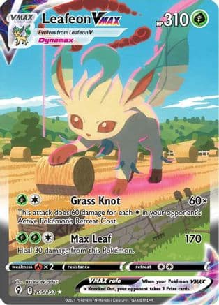 Leafeon VMAX (Alternate Art Secret) — Pokémon TCG card