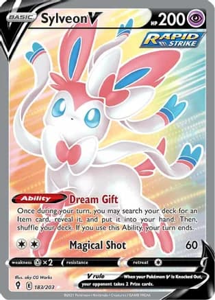 Sylveon V (Full Art) — SWSH07: Evolving Skies
