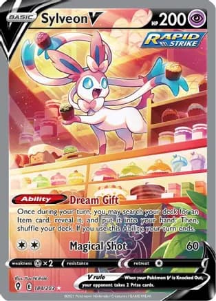 Sylveon V (Alternate Full Art) — SWSH07: Evolving Skies