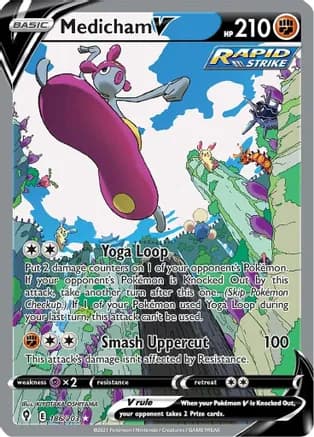 Medicham V (Alternate Full Art) — SWSH07: Evolving Skies