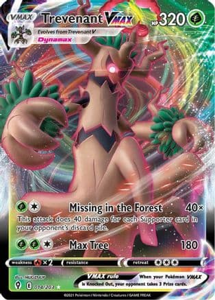 Trevenant VMAX — SWSH07: Evolving Skies Pokémon TCG card by MUGENUP