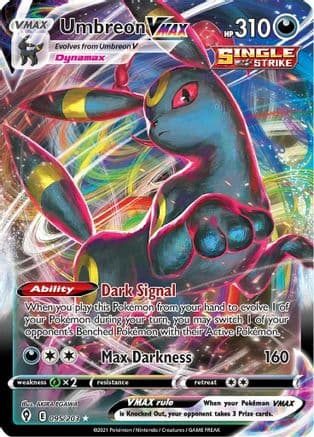 Umbreon VMAX — SWSH07: Evolving Skies Pokémon TCG card by AKIRA EGAWA