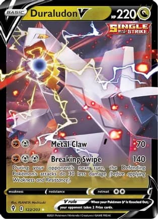Duraludon V — SWSH07: Evolving Skies Pokémon TCG card by PLANETA Mochizuki