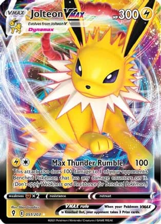 Jolteon VMAX — SWSH07: Evolving Skies Pokémon TCG card by 5ban Graphics