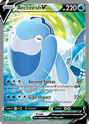Arctovish V (Full Art) — SWSH07: Evolving Skies