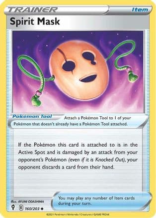 Spirit Mask — SWSH07: Evolving Skies Pokémon TCG card by AYUMI ODASHIMA