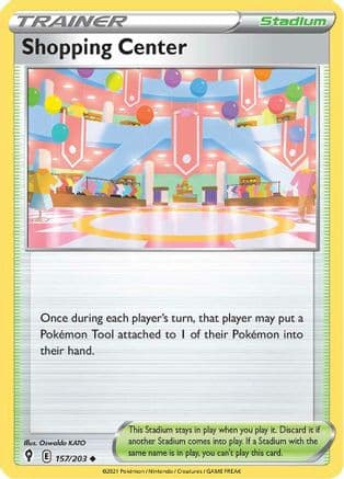 Shopping Center — SWSH07: Evolving Skies Pokémon TCG card by Oswaldo KATO