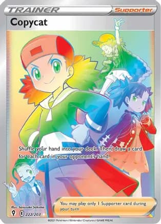 Copycat (Secret) — SWSH07: Evolving Skies Pokémon TCG card by Sanosuke Sakuma