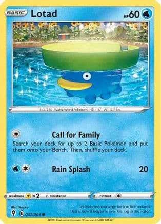 Lotad — SWSH07: Evolving Skies Pokémon TCG card by Teeziro