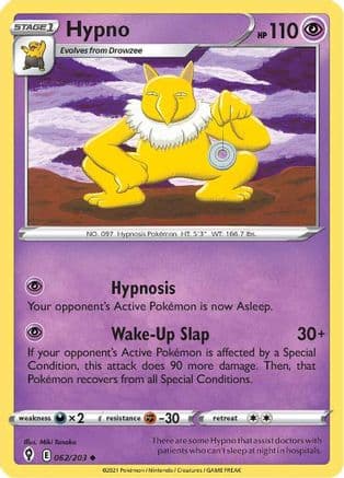 Hypno — SWSH07: Evolving Skies Pokémon TCG card by Miki Tanaka