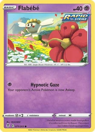 Flabebe — SWSH07: Evolving Skies Pokémon TCG card by OKACHEKE