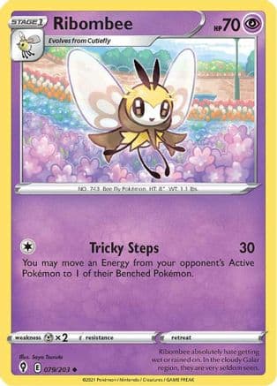 Ribombee — SWSH07: Evolving Skies Pokémon TCG card by Saya Tsuruta