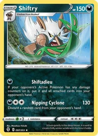 Shiftry — SWSH07: Evolving Skies Pokémon TCG card by Masakazu Fukuda