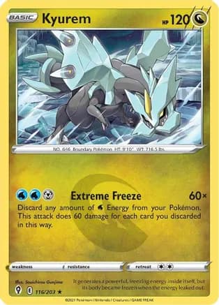 Kyurem — SWSH07: Evolving Skies Pokémon TCG card by Souichirou Gunjima