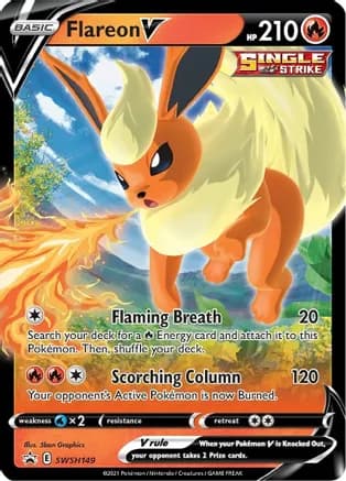 Flareon V - SWSH149 — SWSH: Sword & Shield Promo Cards