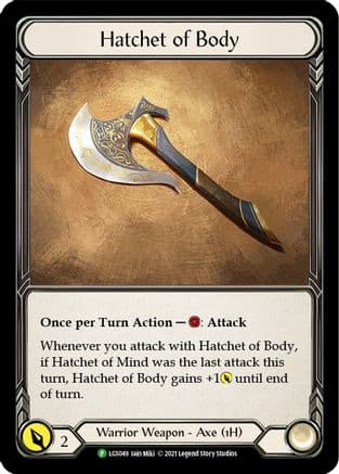 Hatchet of Body - LGS049 — Flesh and Blood: Promo Cards