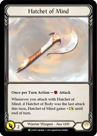 Hatchet of Mind - LGS050 — Flesh and Blood: Promo Cards